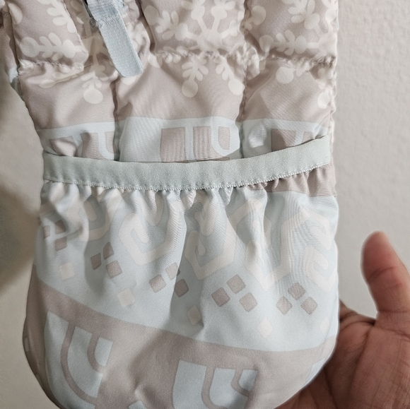 The North Face Thermoball Snowsuit 3-6M Light Blue/Cream MSRP $180 - Picture 7 of 10